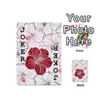 Red Hibiscus Flowers Art Playing Cards 54 Designs (Mini) Front - Joker1