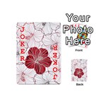 Red Hibiscus Flowers Art Playing Cards 54 Designs (Mini) Front - Joker2