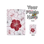 Red Hibiscus Flowers Art Playing Cards 54 Designs (Mini) Back