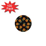 Pineapple Background Pineapple Pattern 1  Mini Buttons (100 pack)  Front