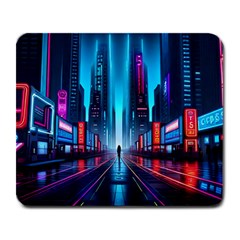 City People Cyberpunk Large Mousepad