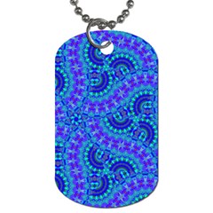 Background Pattern Geometric Dog Tag (one Side)