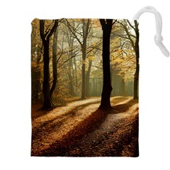 Autumn Nature Woodland Woods Trees Drawstring Pouch (5xl) by Jancukart