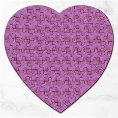 Violet Flowers Jigsaw Puzzle (heart) by Sparkle