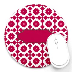 Pattern 30 Round Mousepad by GardenOfOphir