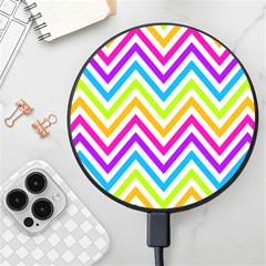 Bright Chevron Wireless Fast Charger(black) by GardenOfOphir