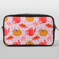 Pumpkin Tea Cup Pie Dessert Toiletries Bag (one Side) by Semog4