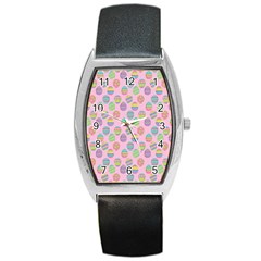 Egg Easter Eggs Pastel Digital Art Barrel Style Metal Watch by Semog4