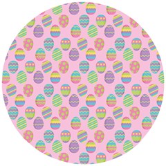 Egg Easter Eggs Pastel Digital Art Wooden Puzzle Round by Semog4