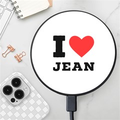 I Love Jean Wireless Fast Charger(black) by ilovewhateva