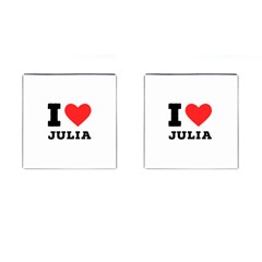 I Love Julia  Cufflinks (square) by ilovewhateva