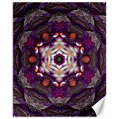 Rosette Kaleidoscope Mosaic Abstract Background Art Canvas 11  X 14 