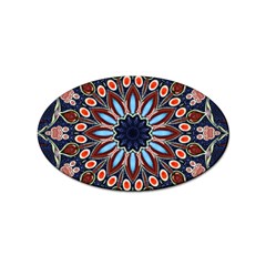 Abstract Kaleidoscope Digital Sticker Oval (10 Pack) by Jancukart