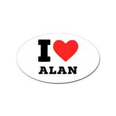 I Love Alan Sticker Oval (100 Pack) by ilovewhateva