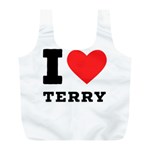 I love terry  Full Print Recycle Bag (L) Front