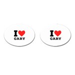 I love gary Cufflinks (Oval) Front(Pair)