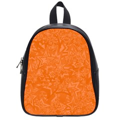 Orange-chaotic School Bag (small) by nateshop