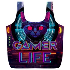 Gamer Life Full Print Recycle Bag (xxl) by minxprints