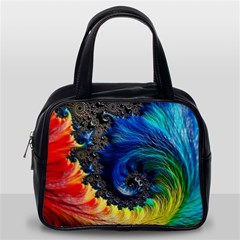 Colorful Digital Art Fractal Design Classic Handbag (one Side) by Semog4