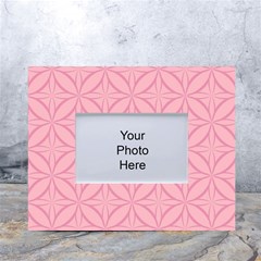 Pink-75 White Tabletop Photo Frame 4 x6  by nateshop