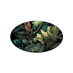 Tropical Leaf Leaves Foliage Monstera Nature Sticker Oval (10 Pack) by Jancukart