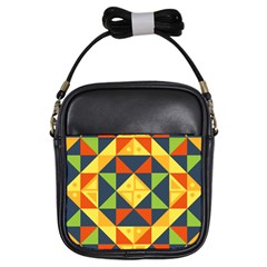 Background Geometric Color Girls Sling Bag by Semog4