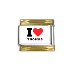 I Love Thomas Gold Trim Italian Charm (9mm) by ilovewhateva