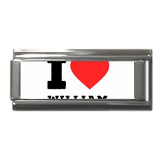 I Love William Superlink Italian Charm (9mm) by ilovewhateva