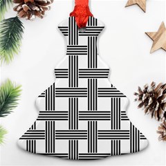 Seamless-stripe-pattern-lines Ornament (christmas Tree)  by Semog4
