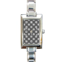 Pattern-vector-halftone-wallpaper Rectangle Italian Charm Watch by Semog4