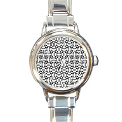 Ellipse-pattern-ellipse-dot-pattern Round Italian Charm Watch by Semog4