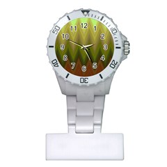 Zig Zag Chevron Classic Pattern Plastic Nurses Watch by Semog4