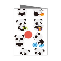 Giant Panda Bear Cuteness Mini Greeting Cards (pkg Of 8) by Salman4z