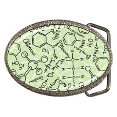 Multicolored Chemical Bond Illustration Chemistry Formula Science Belt Buckles by Salman4z