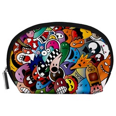 Cartoon Explosion Cartoon Characters Funny Accessory Pouch (large) by Salman4z