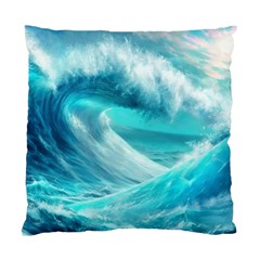 Tsunami Waves Ocean Sea Nautical Nature Water Tidal Standard Cushion Case (one Side)