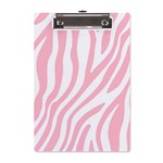 Pink Zebra Vibes Animal Print  A5 Acrylic Clipboard Front