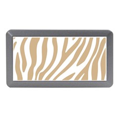 Brown Zebra Vibes Animal Print  Memory Card Reader (mini) by ConteMonfrey