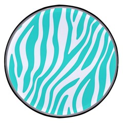 Blue Zebra Vibes Animal Print   Wireless Fast Charger(black) by ConteMonfrey