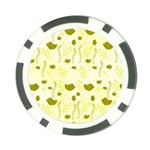 Yellow Classy Tulips  Poker Chip Card Guard Front