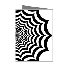 Spider Web Hypnotic Mini Greeting Cards (pkg Of 8) by Amaryn4rt