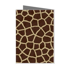 Giraffe Animal Print Skin Fur Mini Greeting Cards (pkg Of 8) by Amaryn4rt