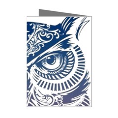 Owl Mini Greeting Cards (pkg Of 8) by Amaryn4rt