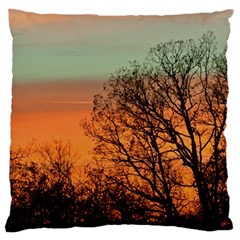 Twilight Sunset Sky Evening Clouds Large Cushion Case (two Sides) by Amaryn4rt