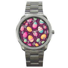 Easter Eggs Egg Sport Metal Watch by Ravend