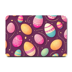 Easter Eggs Egg Small Doormat by Ravend