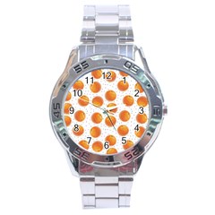 Orange Stainless Steel Analogue Watch by SychEva