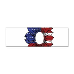 Us Flag Flower Sunshine Flag America Usa Sticker (bumper) by Wegoenart