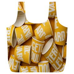 Yellow-cups Full Print Recycle Bag (xl) by nateshop