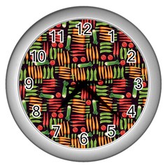 Vegetable Wall Clock (silver) by SychEva